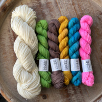 Flock of Flamingos Cowl by Tellybean Knits - Stephanie Lotven KIT