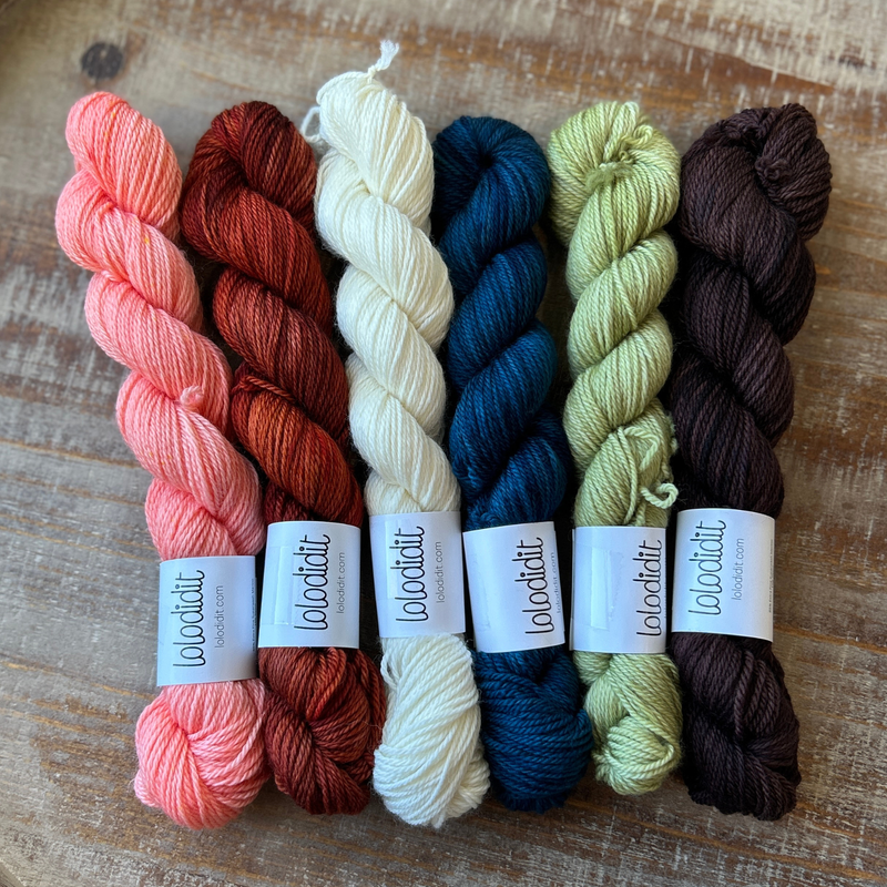 Gingerbread MKAL Cowl by Tellybean Knits, Stephanie Lotven KIT