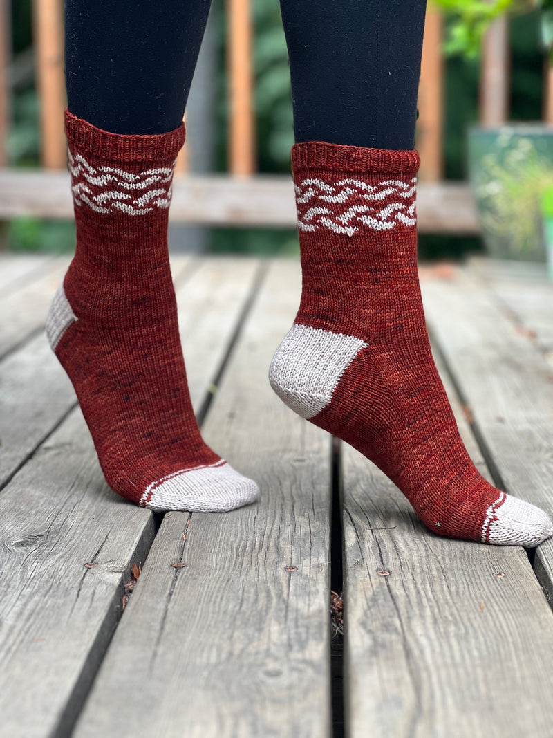 Oro Socks Kit from The Echor Collection by Hanks and Needles