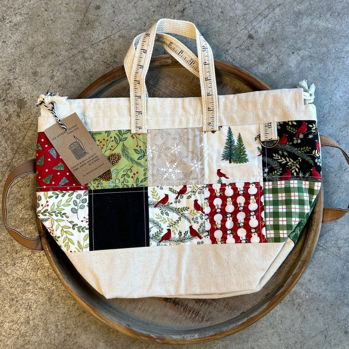 Tote Sack Project Bag - No. 7 - the Scrappy Thread by Erika Hall