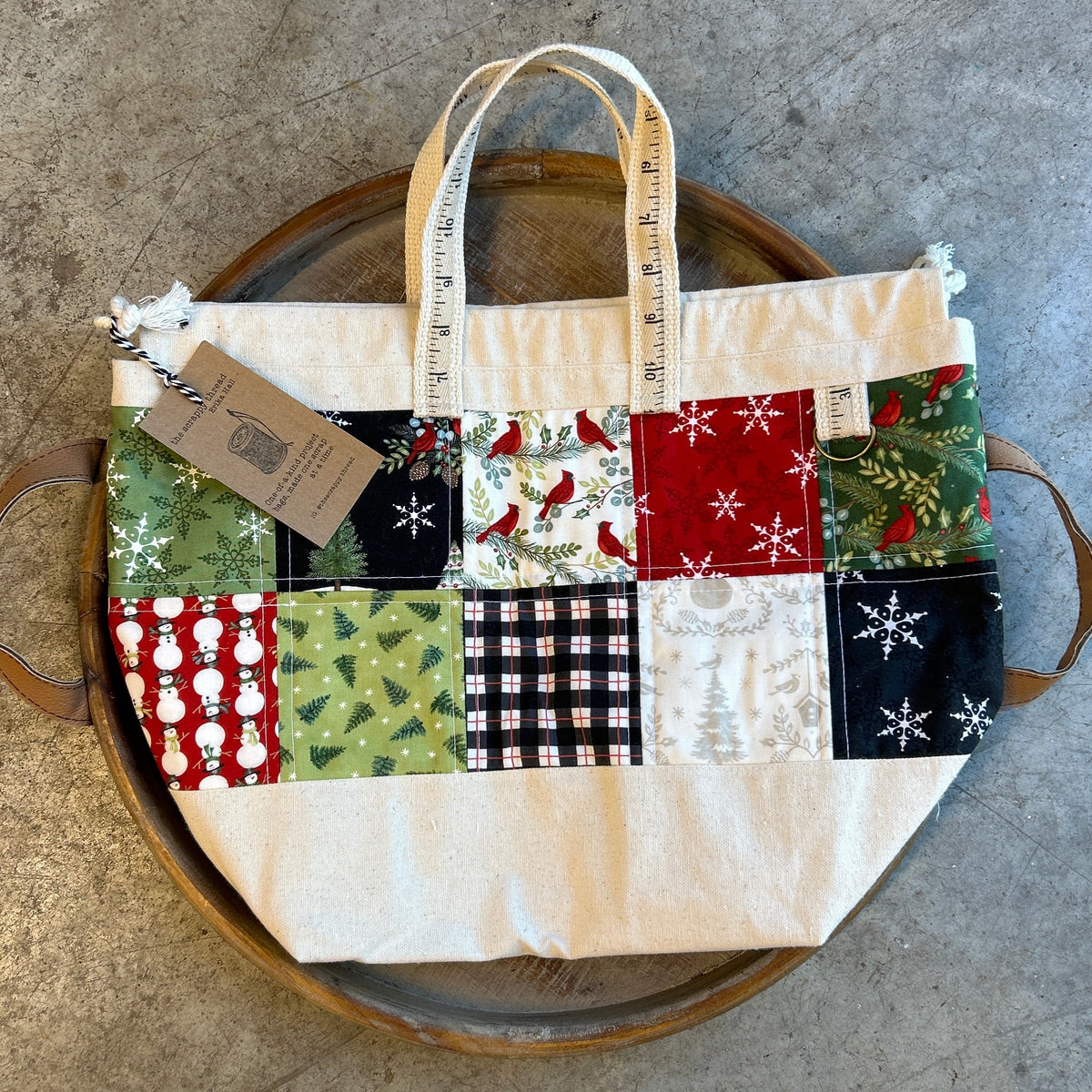 Tote Sack Project Bag - No. 6 - the Scrappy Thread by Erika Hall