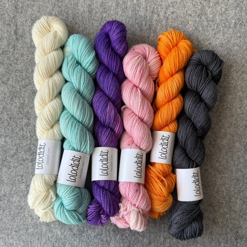 Halloween Party MKAL Cowl by Tellybean Knits, Stephanie Lotven KIT