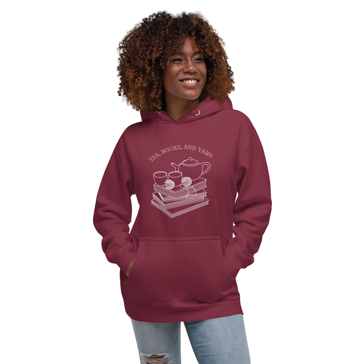 Tea Books Yarn - Unisex Hoodie