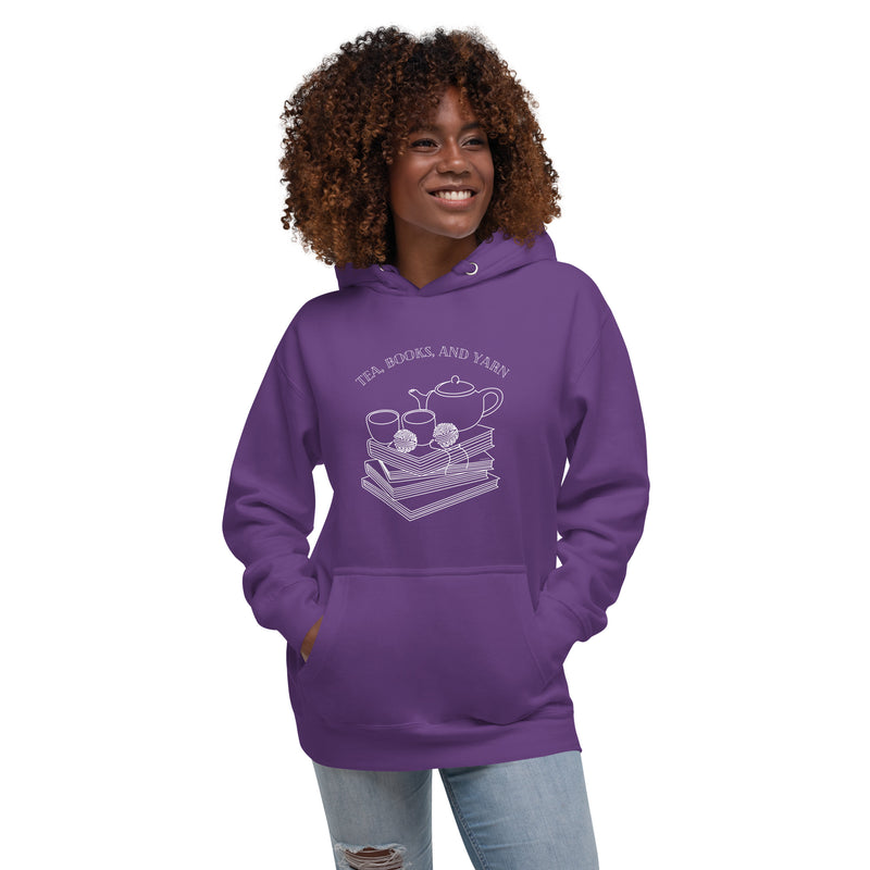 Tea Books Yarn - Unisex Hoodie