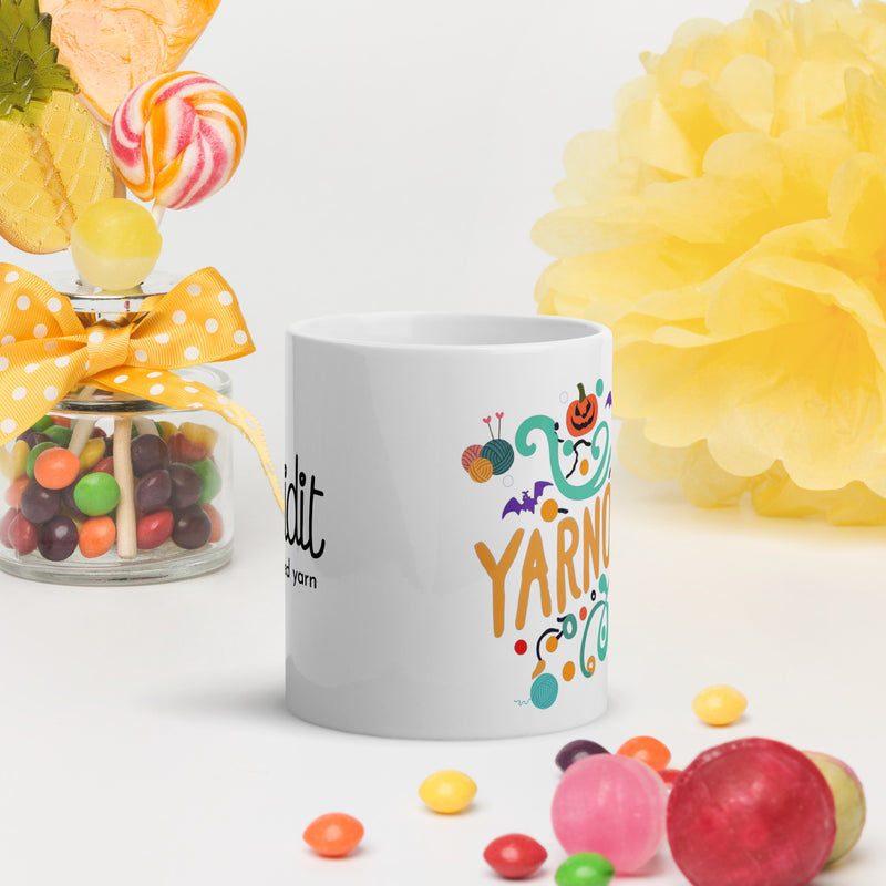 Yarnoween - White Glossy Mug