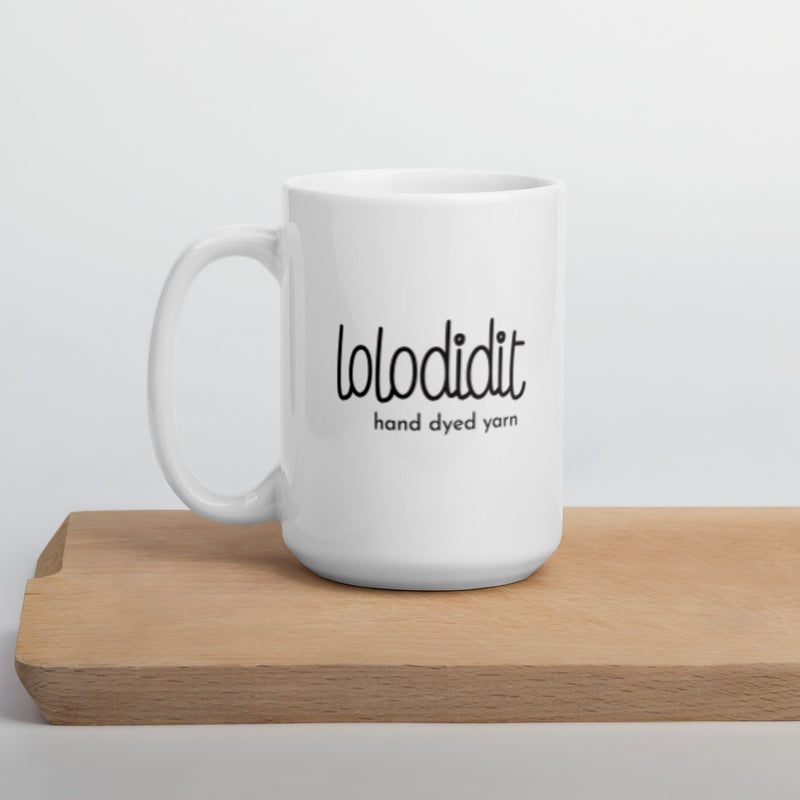 Slow Knitters Unite! - Sloth White Glossy Mug