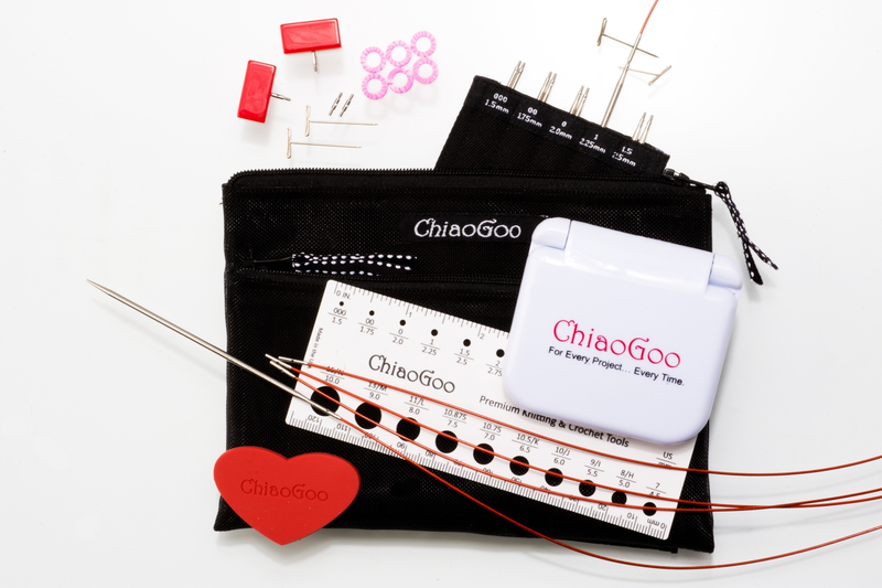 Chiaogoo TWIST Red Lace MINI Set - 4" Needle Length