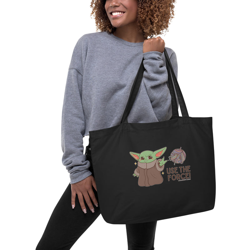 USE THE FORCE - Large organic tote bag