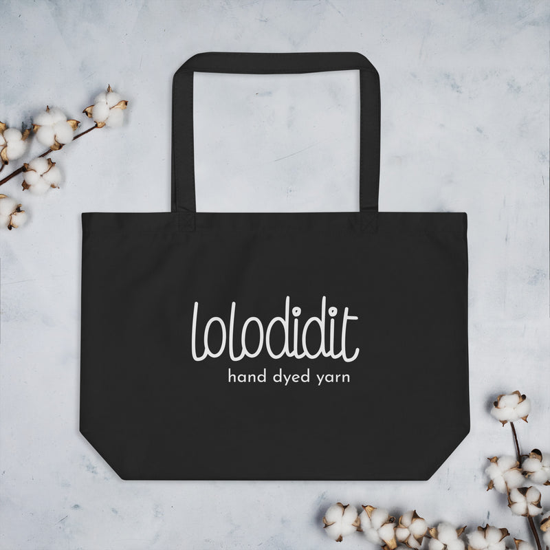 LOLODIDIT Logo - Large Black Tote