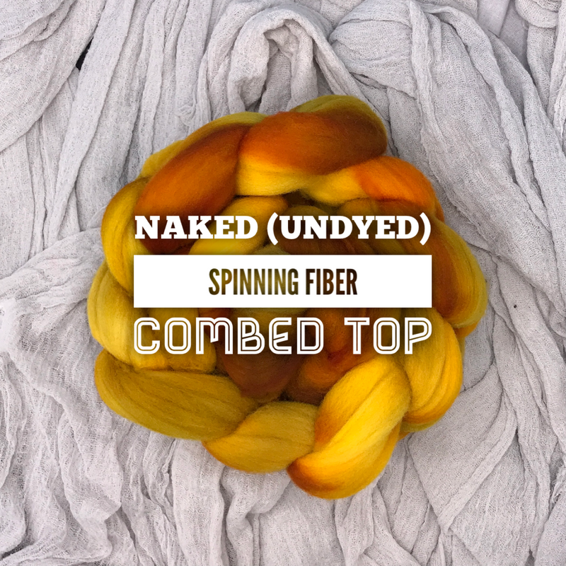 NAKED - Combed Top Spinning Fiber