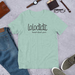 LOLODIDIT Logo - Unisex T-shirt (light colors/black logo)