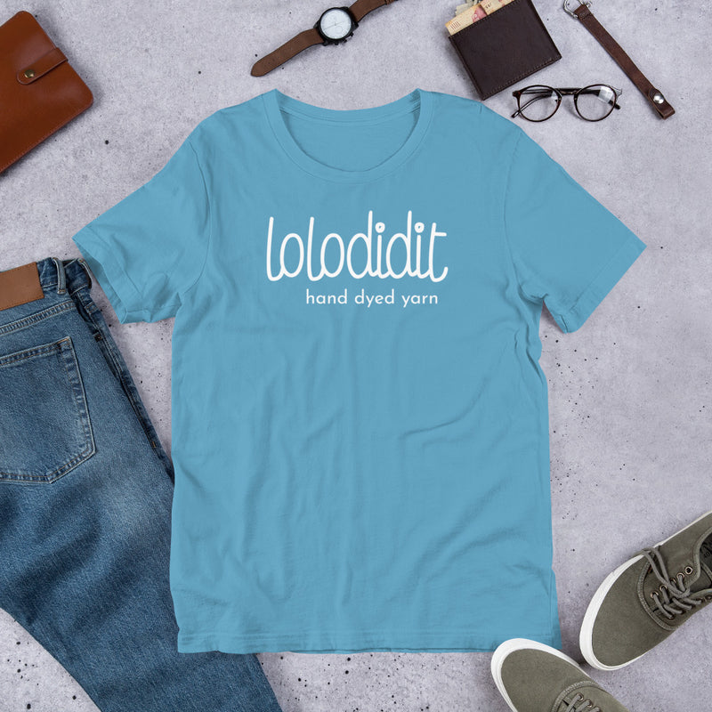LOLODIDIT Logo - Unisex t-shirt (dark colors/white logo)