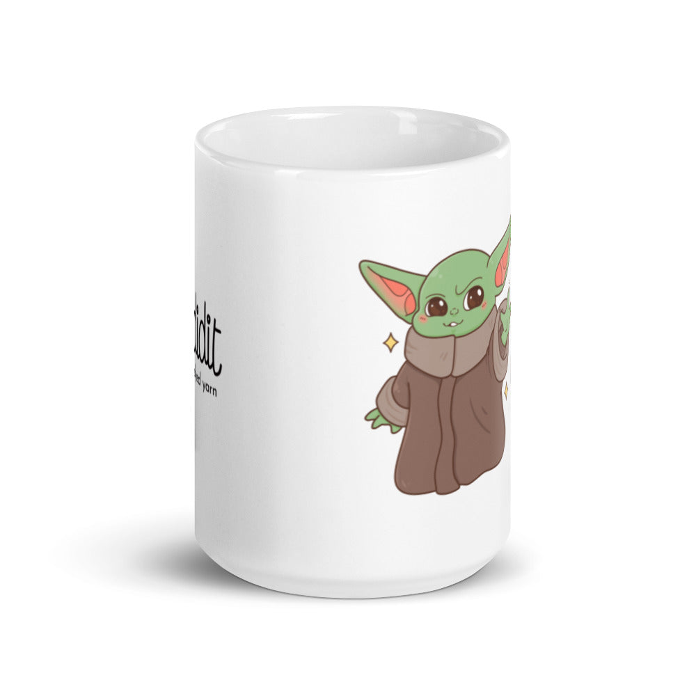 USE THE FORCE - White glossy mug