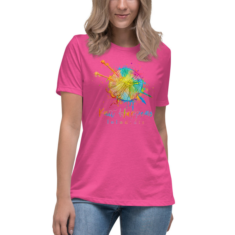 KNIT HAPPENS - Women's Relaxed T-Shirt