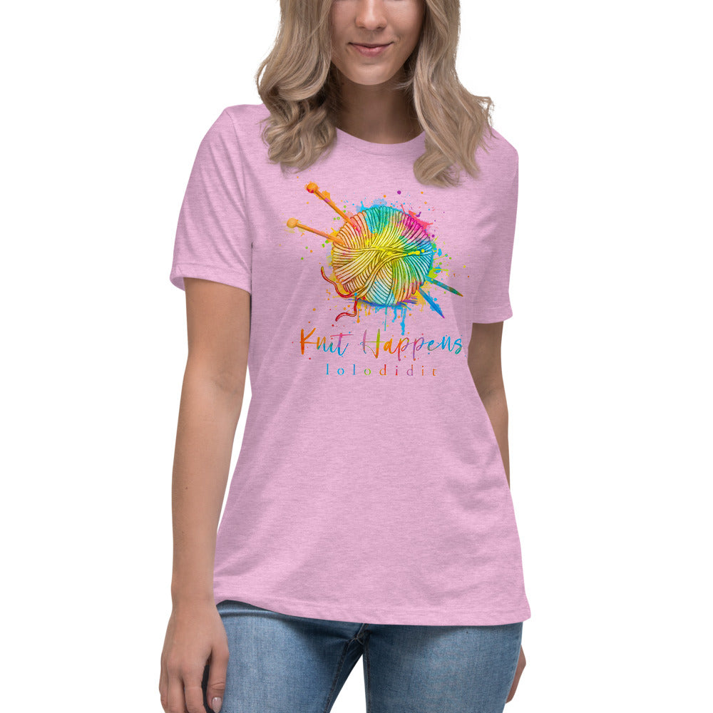 KNIT HAPPENS - Women's Relaxed T-Shirt