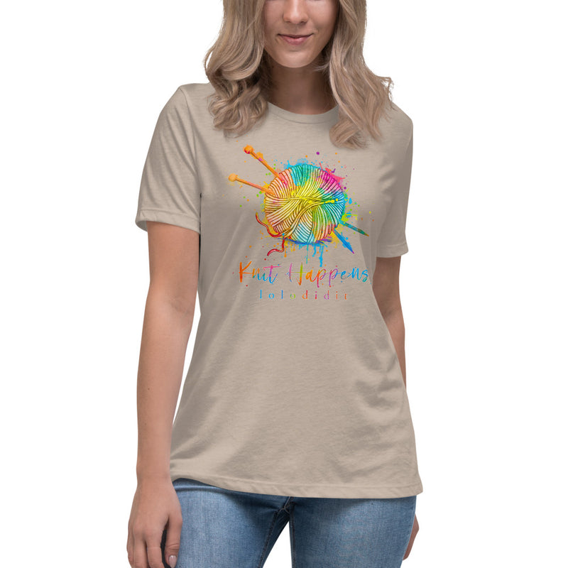 KNIT HAPPENS - Women's Relaxed T-Shirt