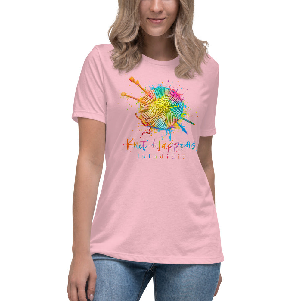 KNIT HAPPENS - Women's Relaxed T-Shirt