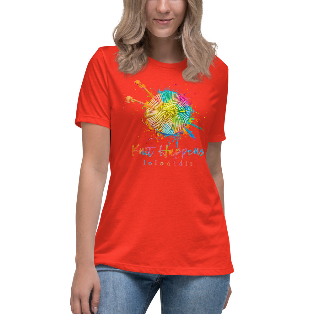 KNIT HAPPENS - Women's Relaxed T-Shirt